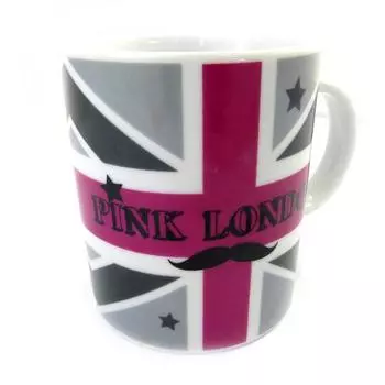 Les Trsors De Lily [L8973] - керамическая кружка So British, розово-серая