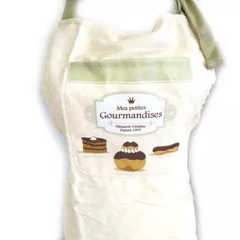 Les Trsors De Lily [M1460] - Кухонный фартук Mes Petites Gourmandises бежевый