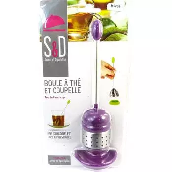 Les Trsors De Lily [M2238] - Пурпурный чайный шар Coloring (силиконовая сталь + чашка) - 16. 5x5. 5 см