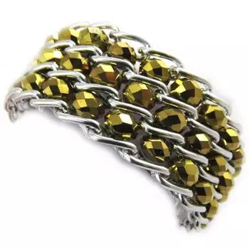 Les Trsors De Lily [M2569] - Золотой дизайнерский браслет «Скарлетт»