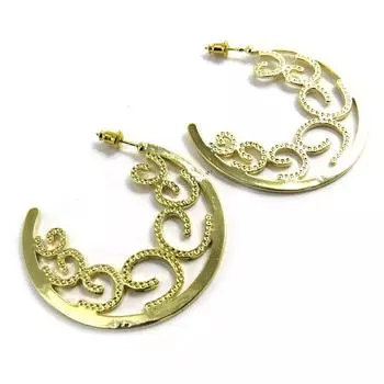 Les Trsors De Lily [M2574] - Золотые серьги-кольца Scarlett 45 мм