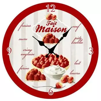 Les Trsors De Lily [M3798] - Деревянные настенные часы «Французский терруар» самодельные (28 см)