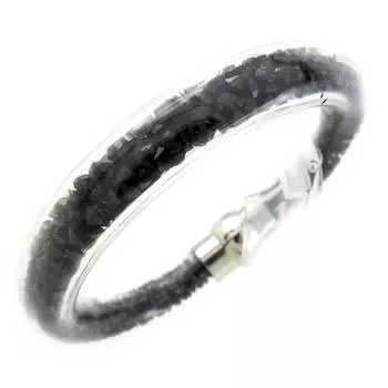 Les Trsors De Lily [M4161] - Дизайнерский браслет Jewels черный (5,5 см - 1 см)