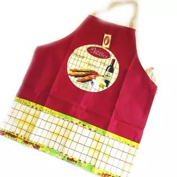 Les Trsors De Lily [M5535] - Дизайнерский фартук Terroir Franais бордо-бежевый (Dlices de France) красный