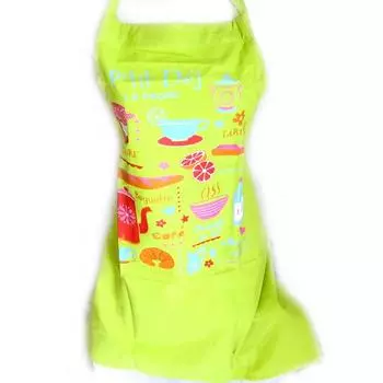 Les Trsors De Lily [M5756] - дизайнерский фартук Французский завтрак фисташково-зеленого цвета