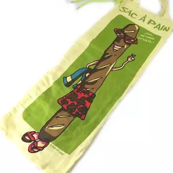 Les Trsors De Lily [M6116] - Пакет для хлеба Pain Franais бежево-зеленый (люблю погреться на солнышке)