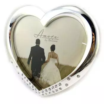 Les Trsors De Lily [M6440] - Фоторамка Романтика хрустальный хром (17x15 см)