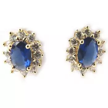 Les Trsors De Lily [M6739] - Серьги Victoria с белым сапфиром