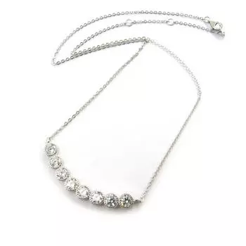 Les Trsors De Lily [M7261] - Белое серебряное колье Сисси