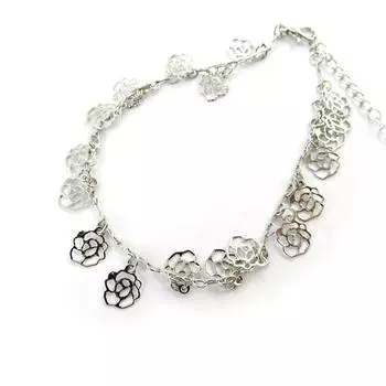 Les Trsors De Lily [M7533] - Серебряный ножной браслет Rosa Romantica