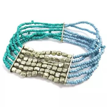 Les Trsors De Lily [M8072] - Дизайнерский браслет «Калькутта», синий