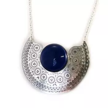 Les Trsors De Lily [M8214] - Серебристо-голубое ожерелье «Килиманджаро»