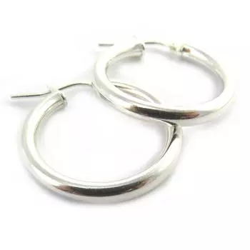 Les Trsors De Lily [M8777] - Серебряные серьги-кольца Хореография 2,5 см 3 мм