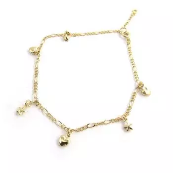 Les Trsors De Lily [M8857] - Золотой ножной браслет Mlodie Amoureuse