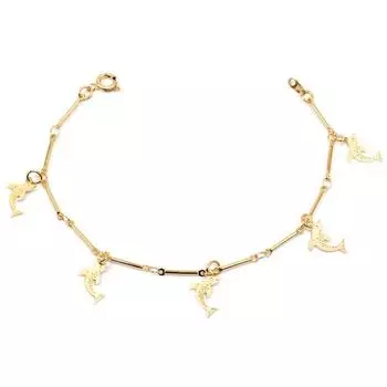 Les Trsors De Lily [M8875] - Позолоченный браслет Дофины - 13x7 мм