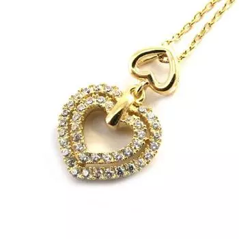 Les Trsors De Lily [M8902] - Позолоченное ожерелье «Любовь»