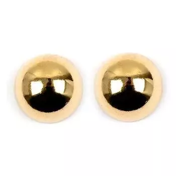 Les Trsors De Lily [M8957] - Позолоченные серьги-полусферы Billes - 12 мм