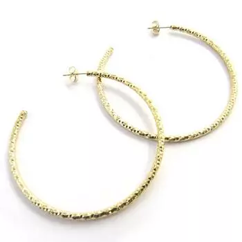 Les Trsors De Lily [M8970] - Позолоченные серьги-кольца Хореография - 6 см 3 мм