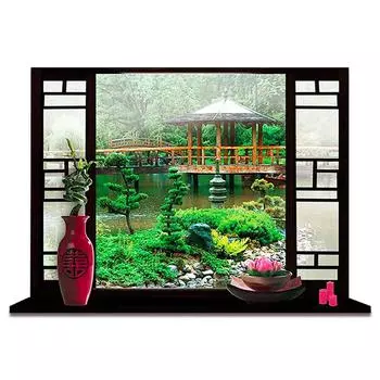 Les Trsors De Lily [M9123] - Наклейка Trompe l oeil Zen Garden (50x70 см)