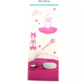 Les Trsors De Lily [M9142] - Лист наклеек Балерины розовый (50x70 см) ярко-розовый