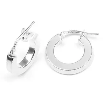 Les Trsors De Lily [M9488] - Серебряные серьги-кольца Хореография серебро (родированное покрытие) - 16x2 мм