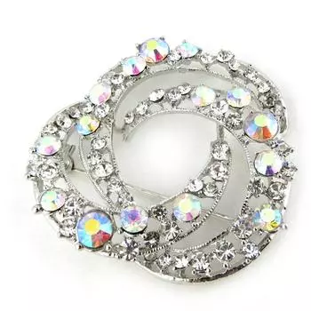 Les Trsors De Lily [N0239] - Дизайнерская брошь Sissi белый