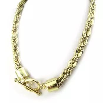 Les Trsors De Lily [N0290] - Золотое колье Round Rope Mesh