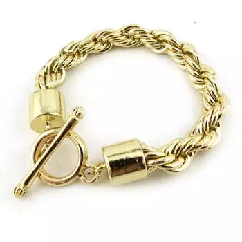 Les Trsors De Lily [N0292] - Золотой дизайнерский браслет Corde