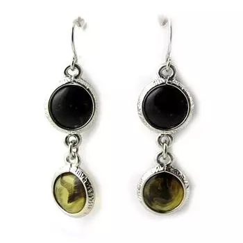 Les Trsors De Lily [N0768] - Дизайнерские серьги Scarlett коричневый черный