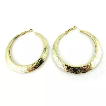 Les Trsors De Lily [N0995] - Золотые серьги-кольца Клеопатра 55 мм