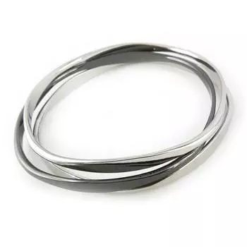 Les Trsors De Lily [N1013] - Серебристо-серый браслет Хореография (3 ряда)