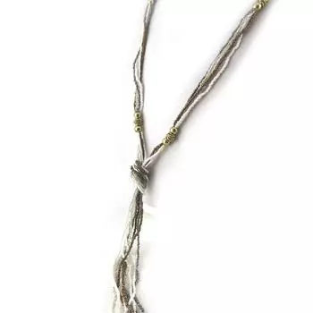 Les Trsors De Lily [N1107] - Длинное колье Kilimanjaro бело-коричневое