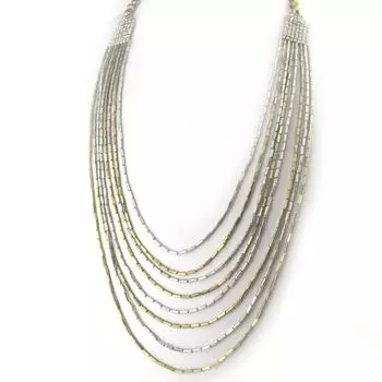 Les Trsors De Lily [N1161] - Колье Килиманджаро серое золото