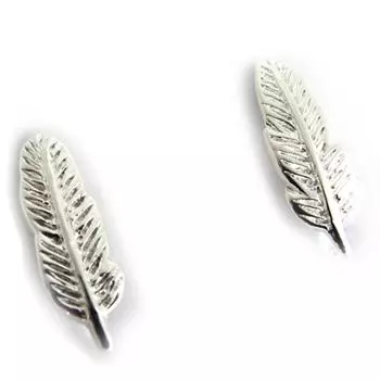 Les Trsors De Lily [N1231] - Простые серебряные серьги «Перо»