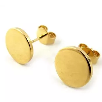 Les Trsors De Lily [N1747] - Позолоченные серьги Дзен - 10 мм