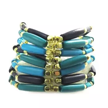 Les Trsors De Lily [N1779] - Модный браслет Kilimanjaro из бирюзового золота