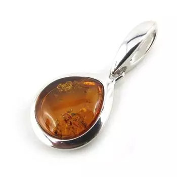 Les Trsors De Lily [N2183] - Серебряный кулон «Вдохновение» Янтарь (родиевое покрытие) - 19x15 мм