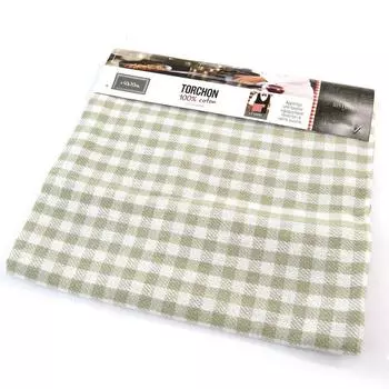 Les Trsors De Lily [N2665] - Чайное полотенце для бистро серо-коричневого цвета Petits Carreaux