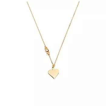 Les Trsors De Lily [N2864] - Позолоченное ожерелье Игральные карты золото (сердце) - 10x10 мм