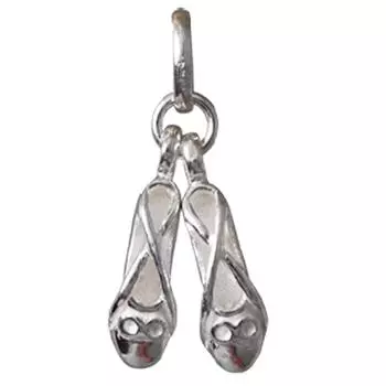 Les Trsors De Lily [N2914] - Серебряный серебряный кулон Тапочка - 22x10 мм