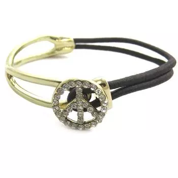 Les Trsors De Lily [N3062] — дизайнерский браслет «Peace» из коричневого золота