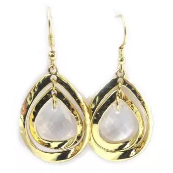 Les Trsors De Lily [N3141] - Дизайнерские серьги Sissi белое золото.