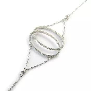 Les Trsors De Lily [N3405] - Белый серебряный браслет Сисси