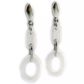 Les Trsors De Lily [N3777] - белые стальные пряжки Choreography (керамика)