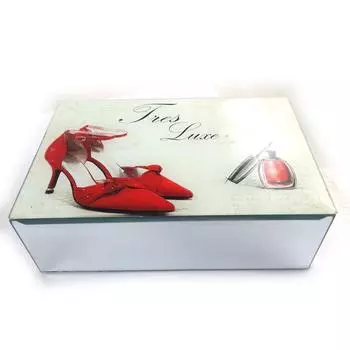 Les Trsors De Lily [N4265] - Шкатулка для украшений Belle Epoque бело-красная - 20x13x5. 5 см