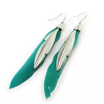 Les Trsors De Lily [N4669] - Серебряные бирюзовые серьги Навахо