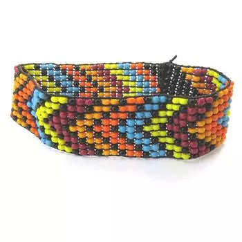 Les Trsors De Lily [N5041] - Необычный браслет «Навахо» оранжево-коричневый