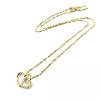 Les Trsors De Lily [N5373] - Позолоченное колье Love из белого золота