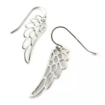 Les Trsors De Lily [N6266] - Серебряные серьги Les Ailes d Ange (родиевое покрытие)