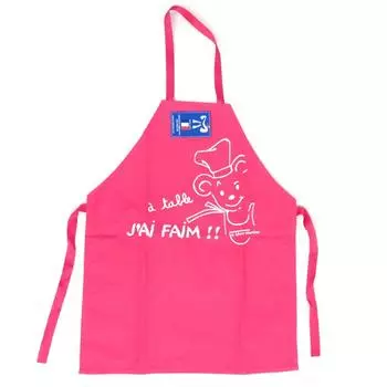 Les Trsors De Lily [N6362] - Детский фартук «За столом - я голоден! ! розовый